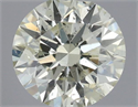 Natural Diamond 0.41 Carats, Round with Excellent Cut, L Color, SI2 Clarity and Certified by IGI