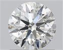 Natural Diamond 0.91 Carats, Round with Excellent Cut, J Color, VVS2 Clarity and Certified by GIA