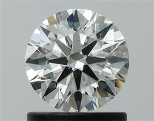 Picture of Natural Diamond 0.90 Carats, Round with Excellent Cut, H Color, SI2 Clarity and Certified by GIA