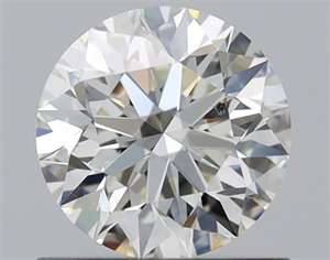 Picture of Natural Diamond 0.80 Carats, Round with Excellent Cut, J Color, SI1 Clarity and Certified by GIA