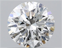 Natural Diamond 0.70 Carats, Round with Excellent Cut, H Color, VS2 Clarity and Certified by GIA