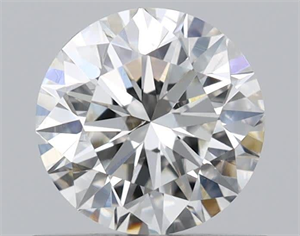 Picture of Natural Diamond 0.70 Carats, Round with Excellent Cut, H Color, VS2 Clarity and Certified by GIA