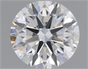 Natural Diamond 0.71 Carats, Round with Excellent Cut, F Color, SI1 Clarity and Certified by GIA