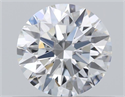 Natural Diamond 0.56 Carats, Round with Excellent Cut, F Color, VVS2 Clarity and Certified by GIA