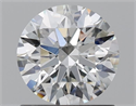 Natural Diamond 2.01 Carats, Round with Excellent Cut, D Color, VS2 Clarity and Certified by GIA