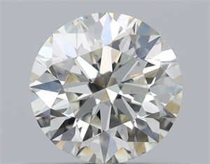 Picture of Natural Diamond 0.53 Carats, Round with Excellent Cut, J Color, VS2 Clarity and Certified by GIA