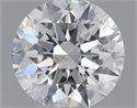 Natural Diamond 0.74 Carats, Round with Excellent Cut, F Color, SI1 Clarity and Certified by GIA