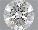 Natural Diamond 0.70 Carats, Round with Very Good Cut, J Color, VVS2 Clarity and Certified by GIA