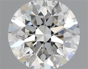 Picture of Natural Diamond 0.70 Carats, Round with Very Good Cut, J Color, VVS2 Clarity and Certified by GIA