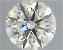 Natural Diamond 0.51 Carats, Round with Excellent Cut, N Color, VS2 Clarity and Certified by GIA