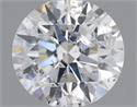 Natural Diamond 0.50 Carats, Round with Excellent Cut, E Color, I1 Clarity and Certified by IGI