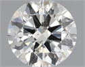 Diamante Natural 0.70 quilates, Redondo , Color K, claridad I1 y certificado GIA