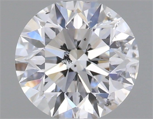 Picture of Natural Diamond 0.70 Carats, Round with Excellent Cut, D Color, I1 Clarity and Certified by GIA
