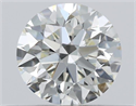 Natural Diamond 0.41 Carats, Round with Excellent Cut, J Color, VVS1 Clarity and Certified by GIA