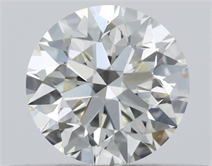 Picture of Natural Diamond 0.41 Carats, Round with Excellent Cut, J Color, VVS1 Clarity and Certified by GIA