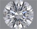 Natural Diamond 0.41 Carats, Round with Excellent Cut, D Color, I1 Clarity and Certified by GIA