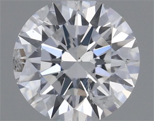 Picture of Natural Diamond 0.41 Carats, Round with Excellent Cut, D Color, I1 Clarity and Certified by GIA