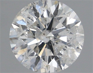 Picture of Natural Diamond 0.54 Carats, Round with Excellent Cut, G Color, I1 Clarity and Certified by IGI