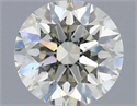 Natural Diamond 0.42 Carats, Round with Excellent Cut, J Color, VS2 Clarity and Certified by IGI