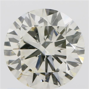 Picture of Natural Diamond 0.71 Carats, Round with Excellent Cut, K Color, SI1 Clarity and Certified by IGI