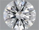 Diamante Natural 0.41 quilates, Redondo , Color H, claridad IF y certificado GIA