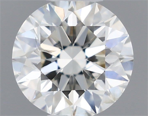 Picture of Natural Diamond 0.54 Carats, Round with Excellent Cut, I Color, SI2 Clarity and Certified by IGI