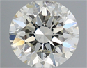 Natural Diamond 0.56 Carats, Round with Excellent Cut, I Color, SI2 Clarity and Certified by IGI