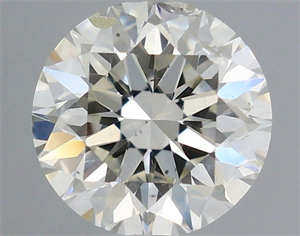 Picture of Natural Diamond 0.56 Carats, Round with Excellent Cut, I Color, SI2 Clarity and Certified by IGI