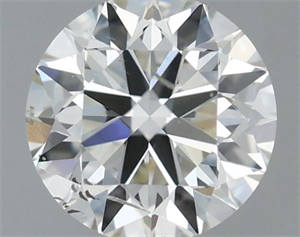Picture of Natural Diamond 0.50 Carats, Round with Excellent Cut, I Color, SI2 Clarity and Certified by IGI