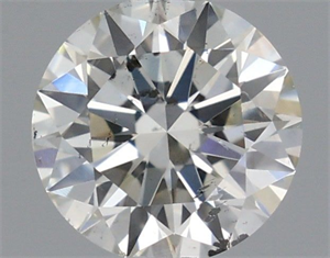 Picture of Natural Diamond 0.52 Carats, Round with Excellent Cut, I Color, SI2 Clarity and Certified by IGI