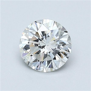 Picture of Natural Diamond 0.73 Carats, Round with Very Good Cut, F Color, SI1 Clarity and Certified by GIA