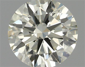 Picture of Natural Diamond 0.40 Carats, Round with Excellent Cut, N Color, VVS2 Clarity and Certified by GIA