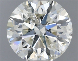 Picture of Natural Diamond 0.52 Carats, Round with Excellent Cut, J Color, I1 Clarity and Certified by IGI
