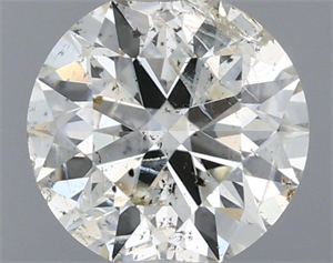 Picture of Natural Diamond 0.51 Carats, Round with Excellent Cut, J Color, I1 Clarity and Certified by IGI