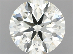 Picture of Natural Diamond 0.72 Carats, Round with Excellent Cut, J Color, SI2 Clarity and Certified by IGI