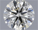 Natural Diamond 0.70 Carats, Round with Excellent Cut, J Color, SI2 Clarity and Certified by IGI