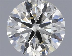 Picture of Natural Diamond 0.70 Carats, Round with Excellent Cut, J Color, SI2 Clarity and Certified by IGI