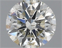 Natural Diamond 0.70 Carats, Round with Excellent Cut, J Color, SI2 Clarity and Certified by IGI