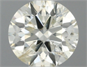 Natural Diamond 0.51 Carats, Round with Excellent Cut, K Color, I1 Clarity and Certified by IGI