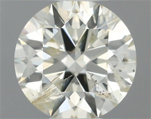 Picture of Natural Diamond 0.51 Carats, Round with Excellent Cut, K Color, I1 Clarity and Certified by IGI