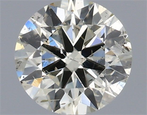Picture of Natural Diamond 0.50 Carats, Round with Excellent Cut, K Color, SI2 Clarity and Certified by IGI