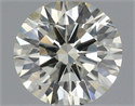 Natural Diamond 0.57 Carats, Round with Excellent Cut, L Color, SI2 Clarity and Certified by IGI