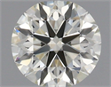 Natural Diamond 0.64 Carats, Round with Excellent Cut, J Color, VVS1 Clarity and Certified by IGI
