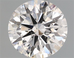 Picture of Natural Diamond 0.59 Carats, Round with Excellent Cut, F Color, SI2 Clarity and Certified by GIA
