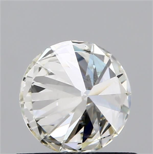 Picture of Natural Diamond 0.58 Carats, Round with Excellent Cut, I Color, SI1 Clarity and Certified by IGI