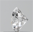 Natural Diamond 0.61 Carats, Round with Excellent Cut, D Color, I1 Clarity and Certified by GIA