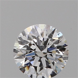 Picture of Natural Diamond 0.40 Carats, Round with Excellent Cut, E Color, I1 Clarity and Certified by GIA