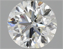 Natural Diamond 0.50 Carats, Round with Very Good Cut, G Color, VVS1 Clarity and Certified by IGI