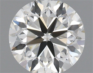 Picture of Natural Diamond 0.52 Carats, Round with Very Good Cut, I Color, VVS1 Clarity and Certified by IGI