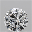 Natural Diamond 0.70 Carats, Round with Very Good Cut, F Color, I1 Clarity and Certified by IGI